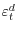 \varepsilon_{t}^{d}