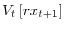  V_{t}\left[ rx_{t+1}\right] 
