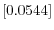  \left[ 0.0544\right] 