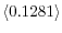  \left\langle 0.1281\right\rangle 