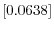  \left[ 0.0638\right] 