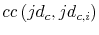  cc\left( jd_{c},jd_{c,i}\right) 