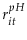 \displaystyle r_{it}^{pH}
