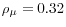 \rho _\mu =0.32