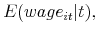  % E(wage_{it}\vert t),