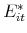  E_{it}^{\ast }