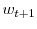  w_{t+1}