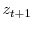 \displaystyle z_{t+1}