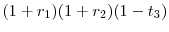  (1+r_{1})(1+r_{2})(1-t_{3})