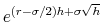  e^{[(r-\sigma/2)h-\sigma\sqrt{h}]}