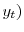  y_{t})