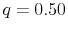  q = 0.50