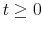  t\geq0