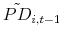  \tilde{PD}_{i,t-1}