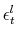  \epsilon_{t}^{l}