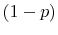  \left( 1-p\right) 