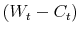 \left( W_{t}-C_{t}\right) 