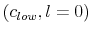  \left( c_{low},l=0\right) 