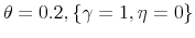  \theta =0.2,\left \{\gamma =1,\eta =0\right \}