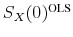 \ensuremath{S_X(0)^\text{OLS}\xspace}