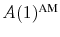\ensuremath{A(1)^\text{AM}\xspace}