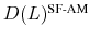 \ensuremath{D(L)^\text{SF-AM}\xspace}