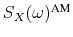 \ensuremath{S_X(\omega)^\text{AM}\xspace}