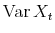 \var{X_t}