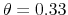 \theta=0.33