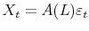 X_t = A(L) \varepsilon_t