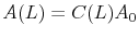 A(L) = C(L)A_0