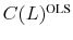 \ensuremath{C(L)^\text{OLS}\xspace}