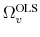 \ensuremath{\Omega_v^\text{OLS}\xspace}