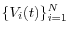 \{V_i (t)\}_{i=1}^N 