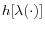 h[\lambda (\cdot )]