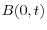 B(0,t)