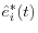 \hat {e}_i^\ast (t)