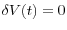 \delta V(t)=0