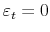 \varepsilon_t=0