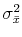 \sigma^2_{\bar x}