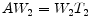 \displaystyle A W_2= W_2 T_2