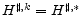  H^{\sharp,k}=H^{\sharp,\ast}