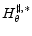  H^{\sharp,\ast}_\theta
