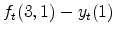  f_t(3,1)-y_t(1)