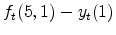  f_t(5,1)-y_t(1)