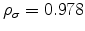  \rho_{\sigma}=0.978