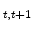  _{t,t+1}