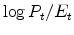  \log P_t/E_t