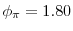 \phi_{\pi}=1.80