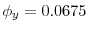 \phi_{y}=0.0675